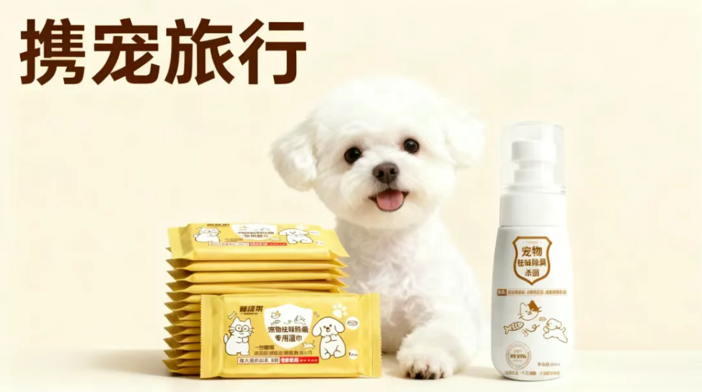 带毛孩子冲宠物赛事 | 慷捷莱携宠出行便携消毒好物，帮你把安心揣进兜里